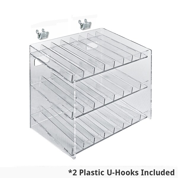 3 Tier 24 Comp. Cosmetic Nail Polish Display 12"W x 8.5"D x 18.5"H
